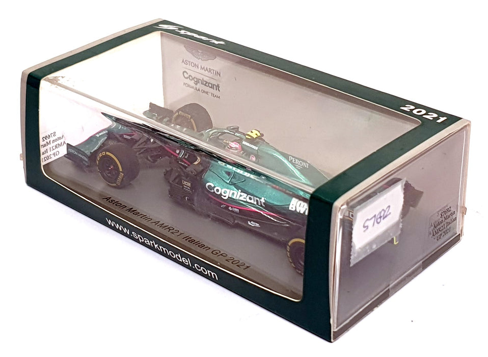 Spark 1/43 Scale S7692 - F1 Aston Martin AMR21 Italy GP 2021 S. Vettel