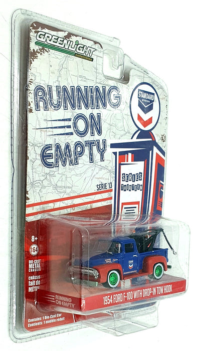 Greenlight 1/64 Scale 41130-A - 1954 Ford F-100 with Drop-In Tow Hook - Chase