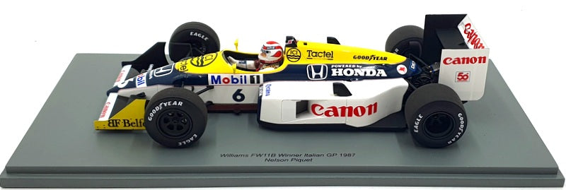 Spark 1/18 Scale Resin 18S739 - Williams FW11B #6 1st Italian GP 1987