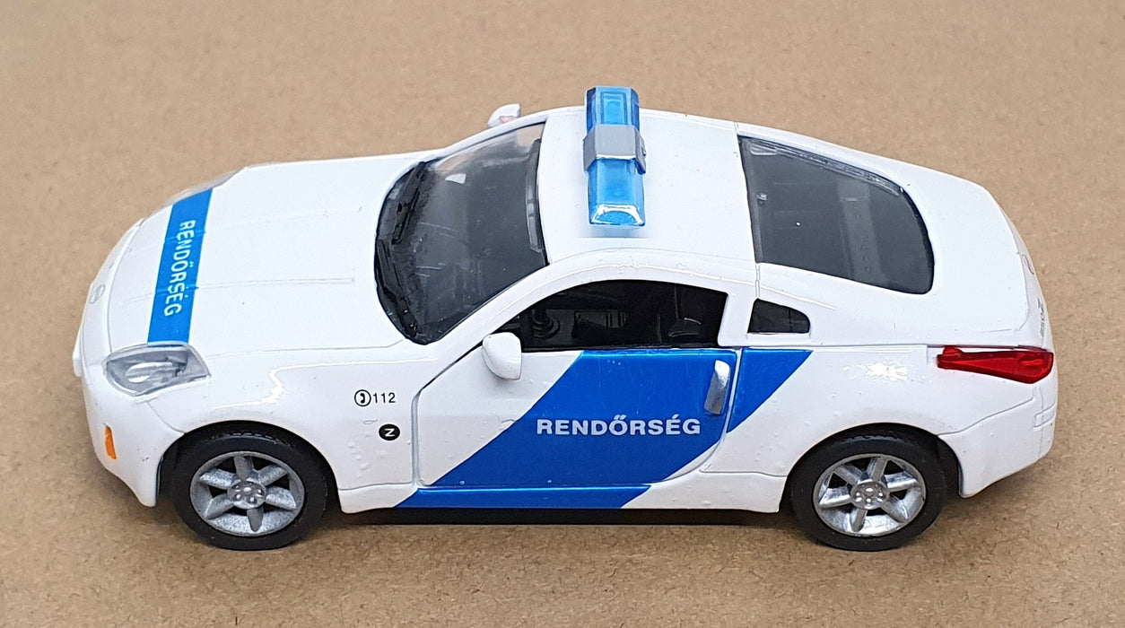 Amercom 1/43 Scale AM245 - Nissan 350Z Hungary Police Car - White/Blue