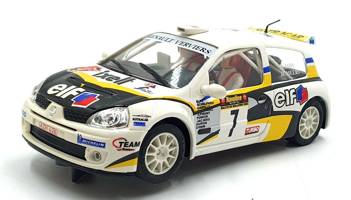 Ninco 1/32 Scale Slot Car 50300 - Renault Clio Super 1600 "Elf" #7 - White