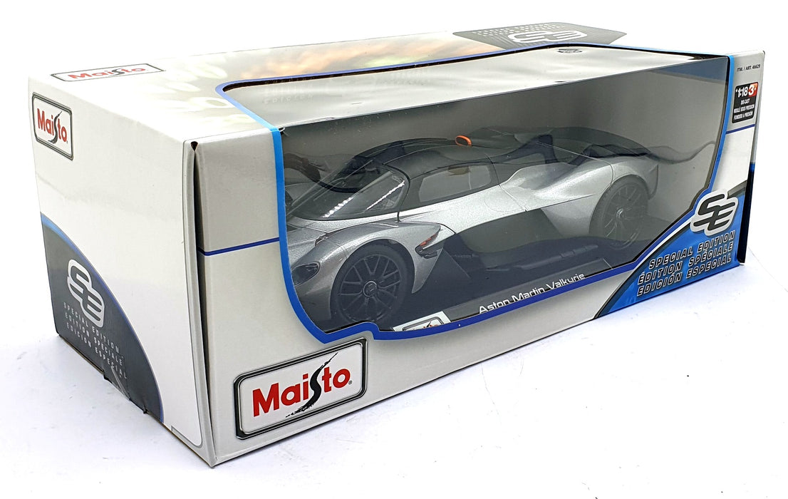 Maisto 1/18 Scale Diecast 46629 - Aston Martin Valkyrie - Silver