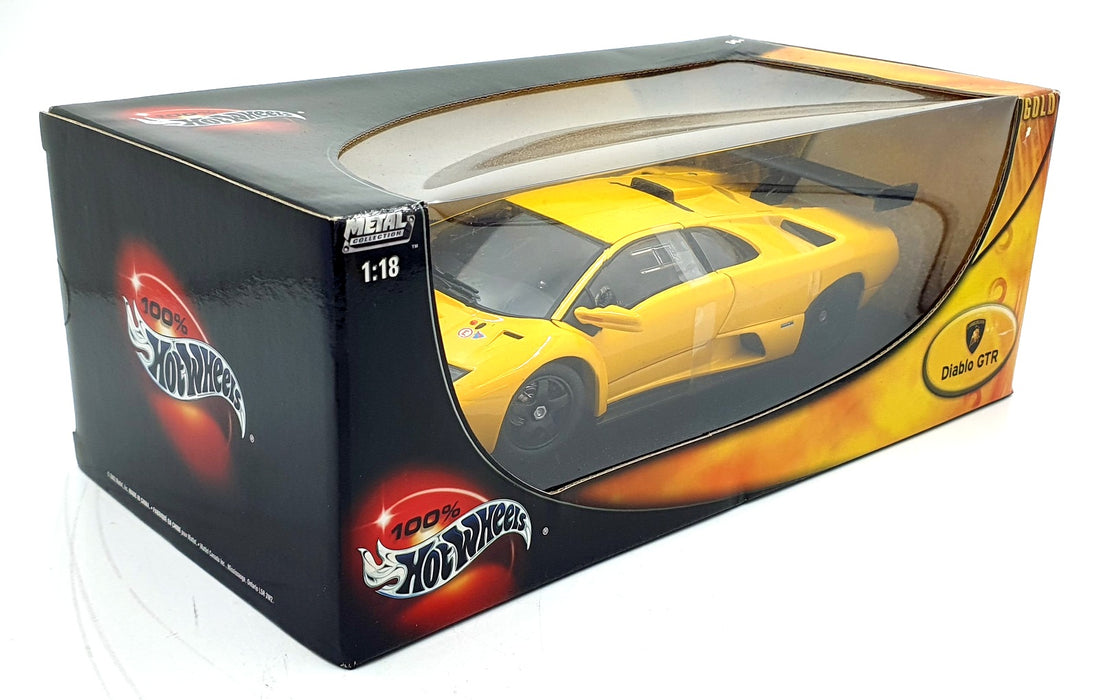 Hot Wheels 1/18 Scale Diecast 53835 - Lamborghini Diablo GTR - Yellow
