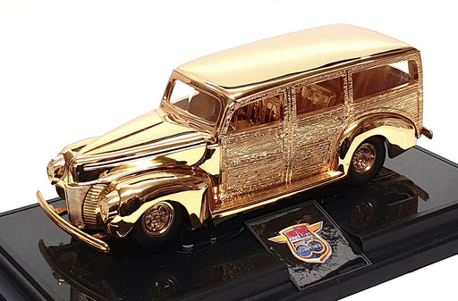 Racing Champions 1/24 Scale 07924 - 1940 Ford Woody Hot Rod - 24k Gold Plated