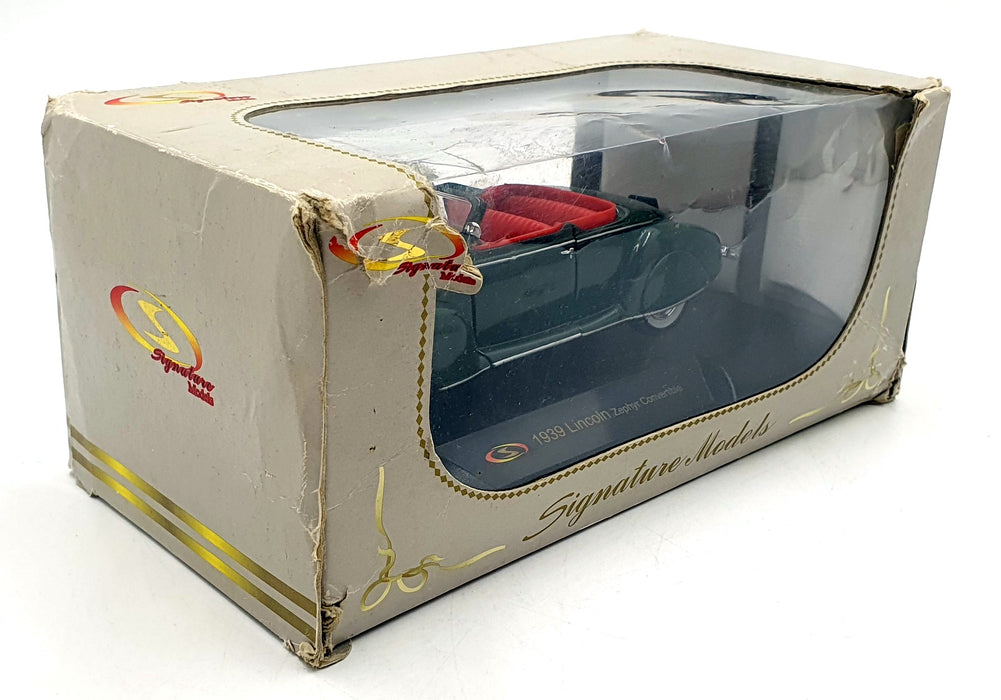 Signature Models 1/32 Scale 32333 - 1939 Lincoln Zephyr Convertible - Green