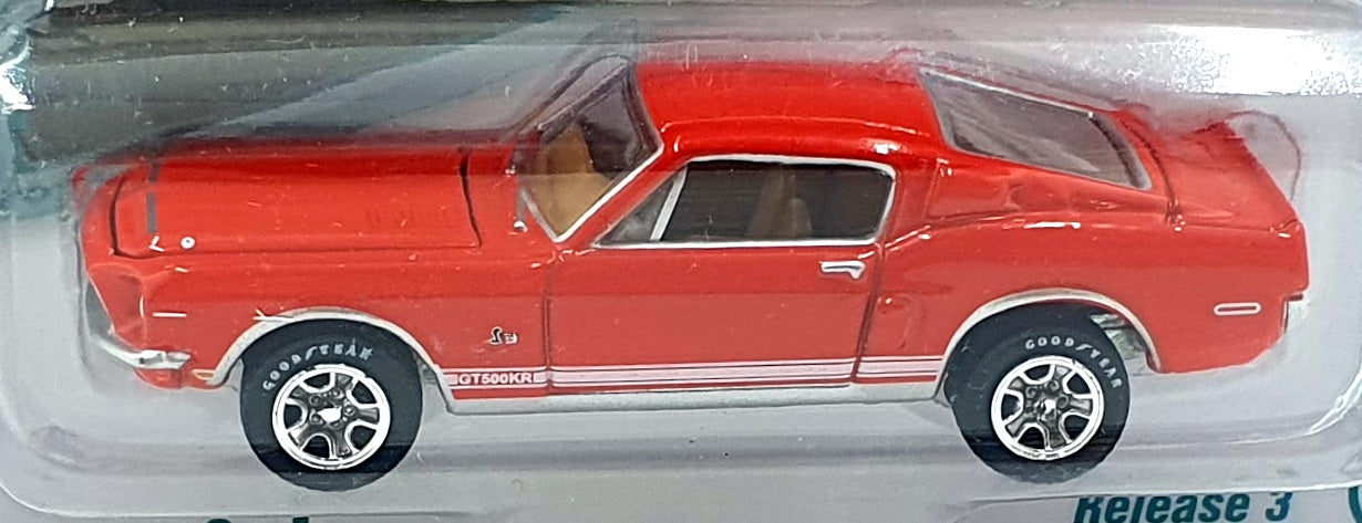 Johnny Lightning 1/64 Scale JLMC027 - 1968 Shelby GT-500KR - Calypso Coral