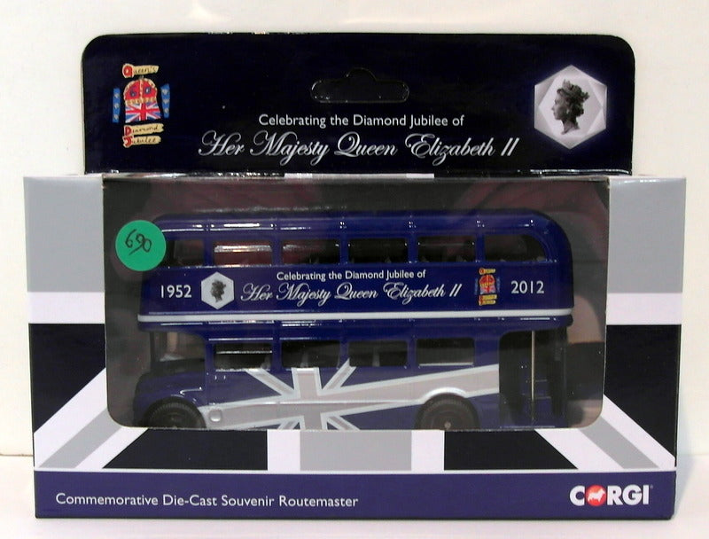 Corgi 1/76 Scale CC82321 - Routemaster Bus Queen Elizabeth II Diamond Jubilee