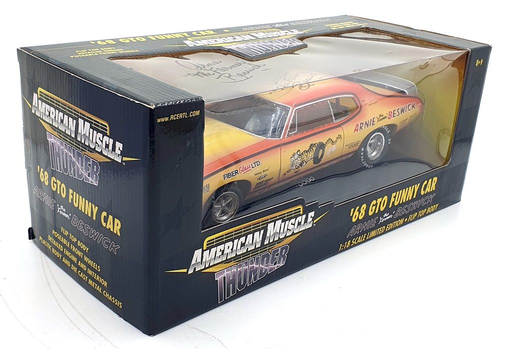 Ertl 1/18 Scale Diecast 33058 - 1968 Pontiac GTO Funny Car Arnie Beswick