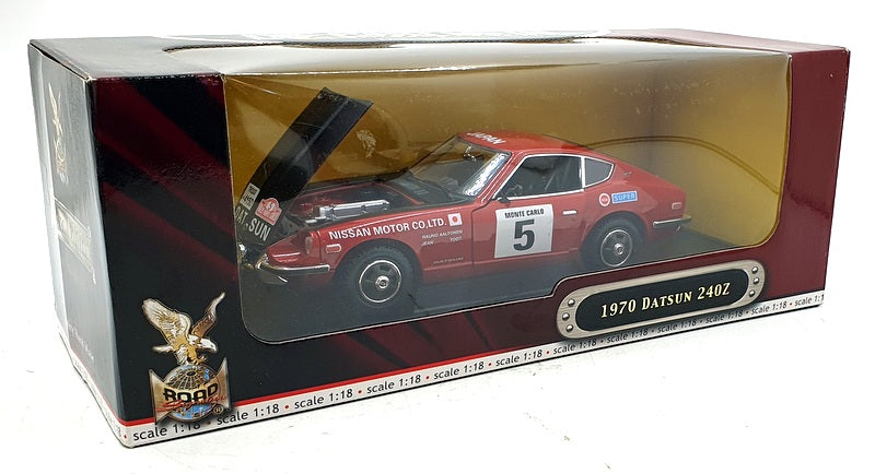 Road Signature 1/18 Scale Diecast 92529 - 1970 Datsun 240Z #5 Monte Carlo