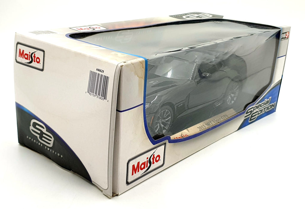Maisto 1/18 Scale Diecast 46629 - 2013 Dodge SRT Viper GTS - Black