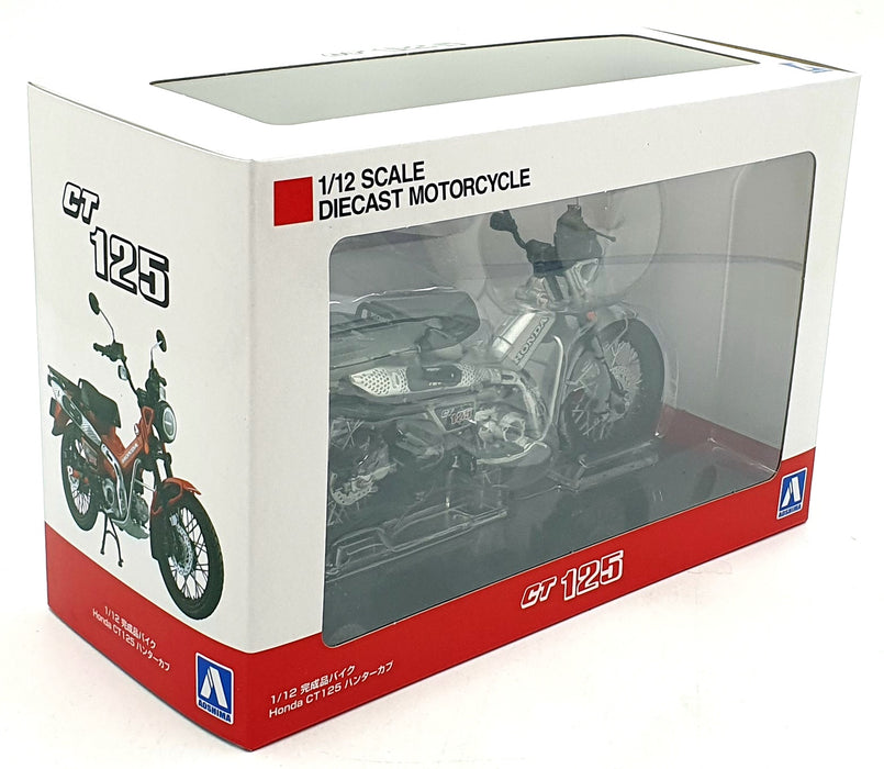 Aoshima 1/12 Scale 11225-4000 - Honda CT125 Motorbike - Silver