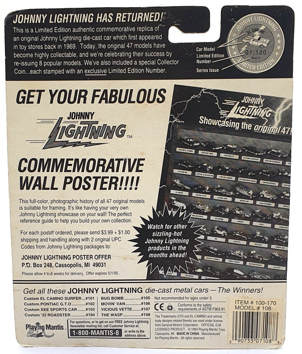 Johnny Lightning 1/64 Scale 100-170 - The Challengers Wasp Car - Burgundy SG