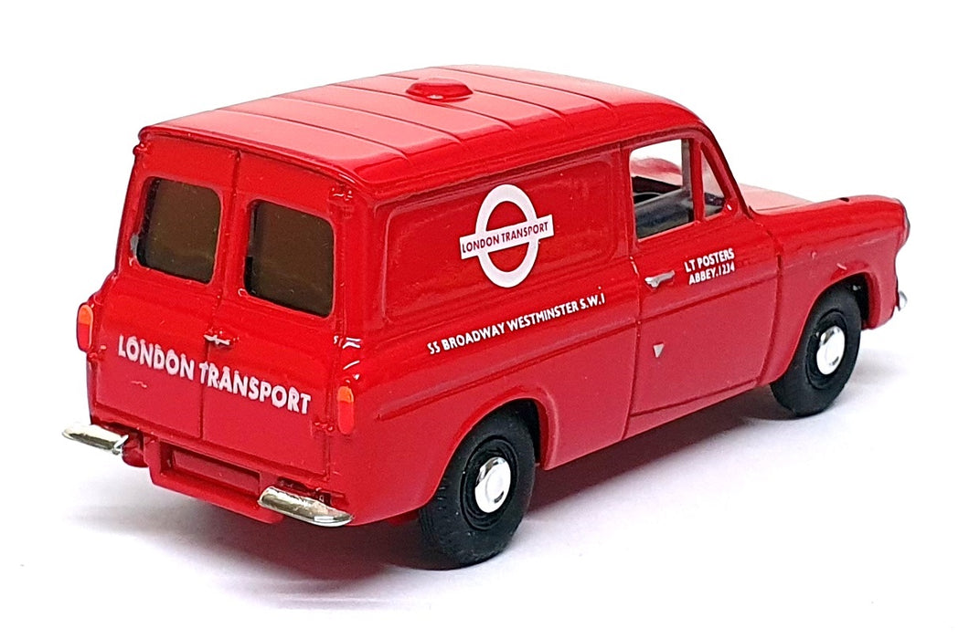 Vanguards 1/43 Scale VA4007 - Ford Anglia Van London Transport - Red