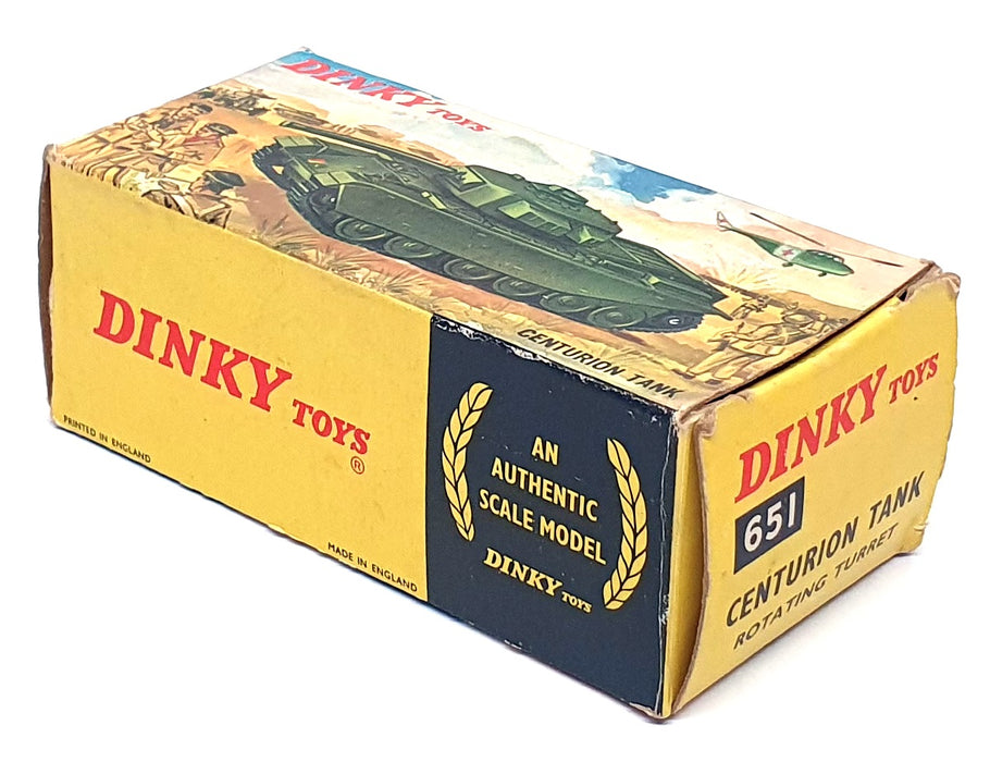 Dinky Toys Appx 13.5cm Long Original Diecast 651 - Centurion Tank - Green
