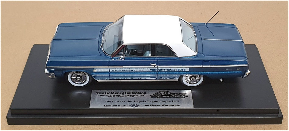 Goldvarg 1/43 Scale GC-073A - 1964 Chevrolet Impala - Lagoon Aqua Irid