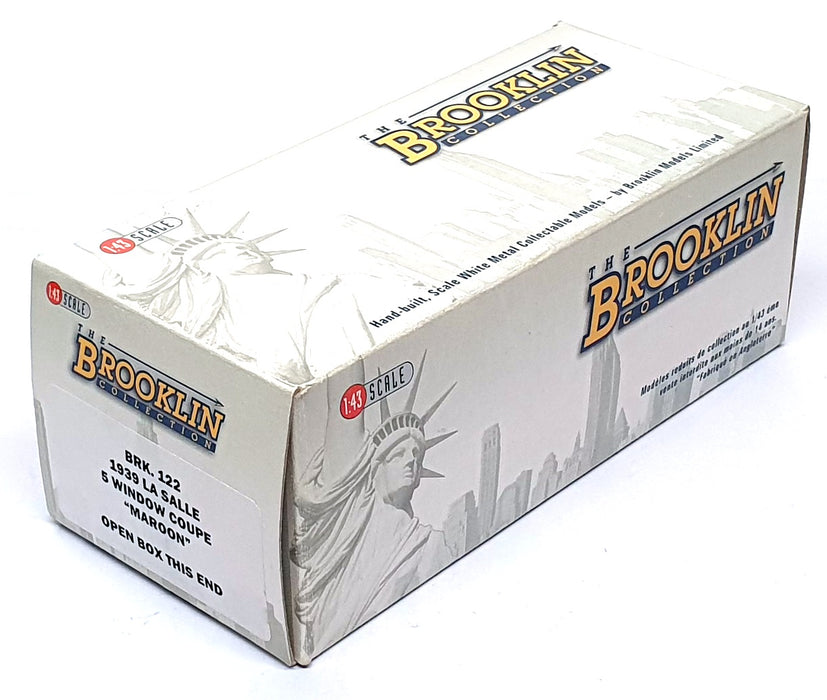 Brooklin 1/43 Scale BRK122 - 1939 La Salle 5 Window Coupe - Maroon