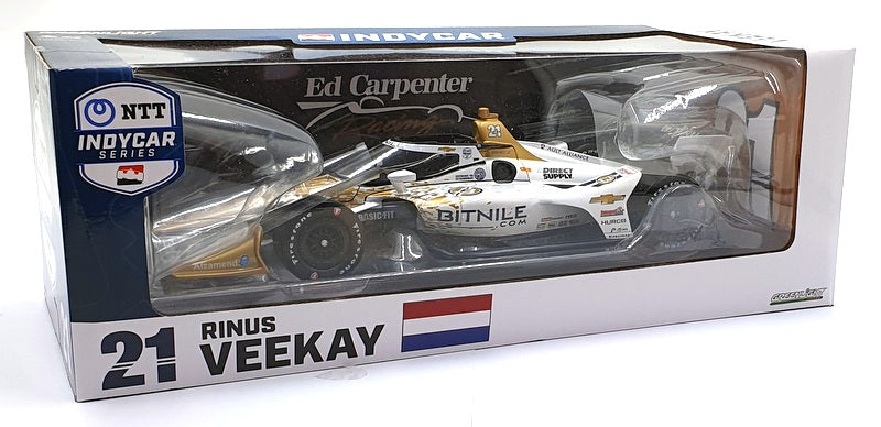 Greenlight 1/18 Scale Diecast 11215 Indy Chevrolet #21 Ed Carpenter - Veekay