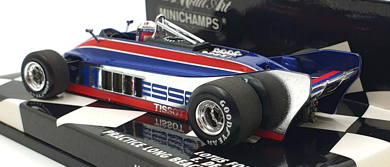 Minichamps 1/43 Scale 400 810011 F1 Lotus Ford 88 #11 Practice Long Beach GP '81