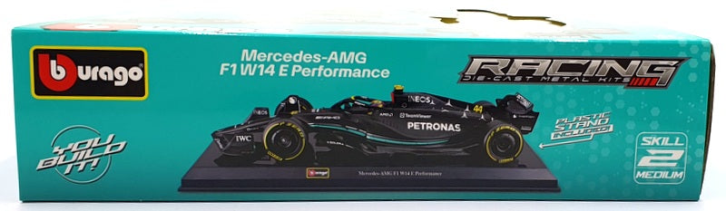 Burago 1/24 Scale Metal Kit 18-28506 - Mercedes- AMG F1 W14 E Performance #44