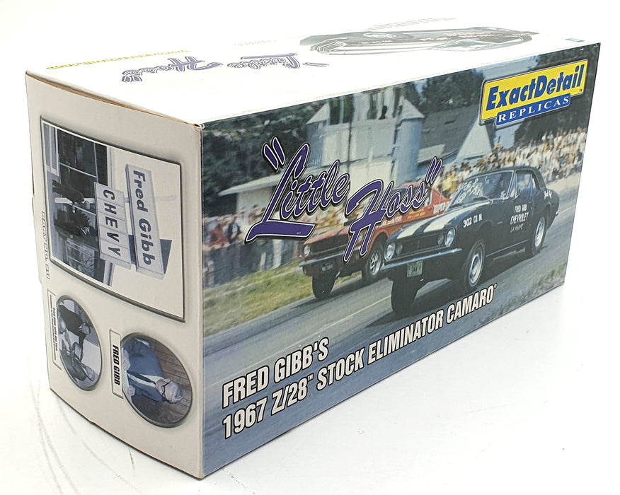 Exact Detail 1/18 Scale WCC211A - 1967 Z/28 Stock Eliminator Camaro F.Gibb's