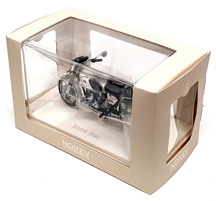 Norev 1/18 Scale 182036 - BMW R90 Motorcycle - White