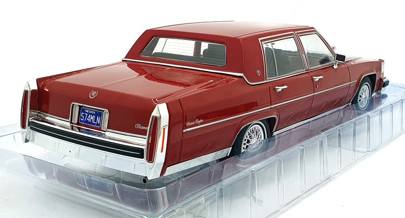 Model Car Group 1/18 Scale MCG18251 - Cadillac Fleetwood Brougham Met. Dark Red
