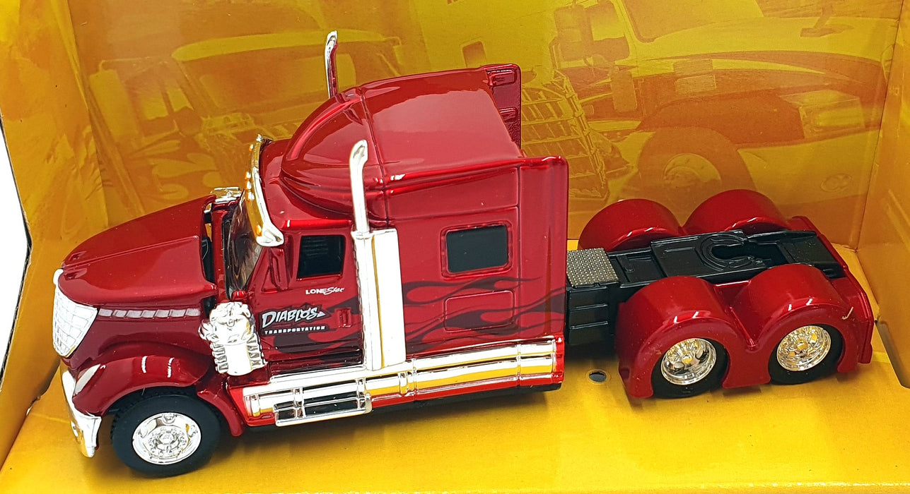 Maisto 1/64 Scale Diecast 12389 - International Lonestar - Met. Red