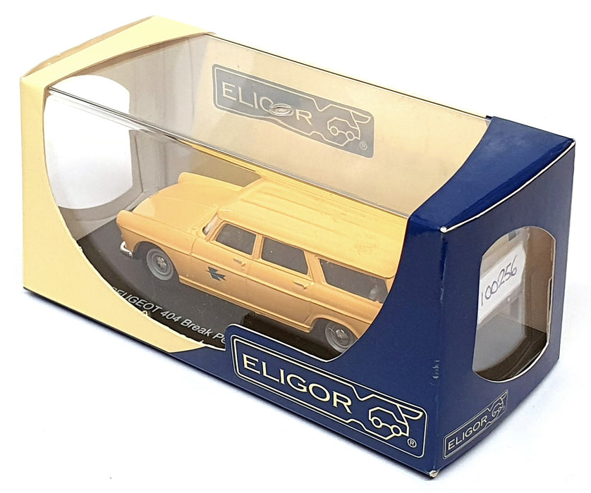 Eligor 1/43 Scale 100256 - Peugeot 404 Break Poste Jaune - Yellow
