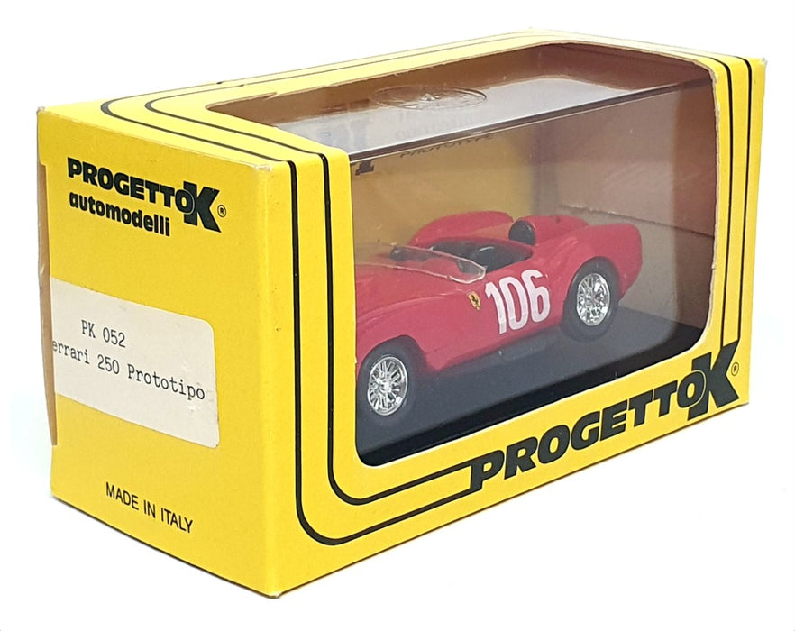 Progetto K 1/43 Scale PK052 - Ferrari 250 TR Prototype #106 - Red