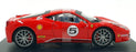 Burago 1/24 Scale Diecast 191223E - 2010 Ferrari 458 Challenge - Red #5