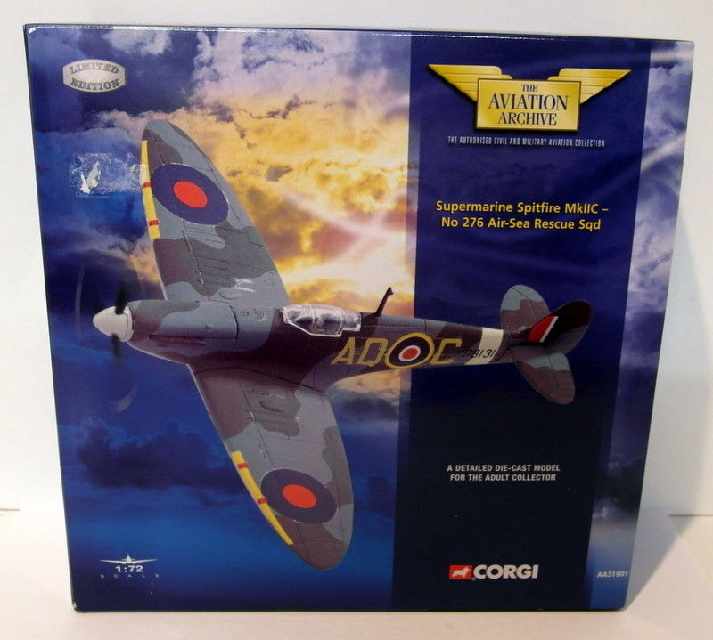 CORGI 1/72 AA31901 SUPERMARINE SPITFIRE MKIIC NO. 276 AIR-SEA RESCURE SQN