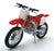 Burago 1/18 Scale 18-51023 - Honda CRF45OR Motorbike - Red