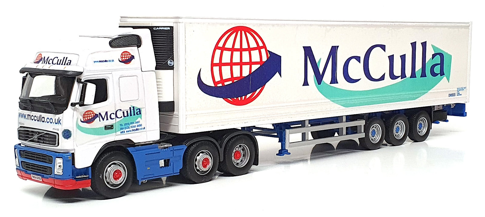 Cararama 1/50 Scale 569-010 - Volvo FH12 Truck & Fridge Trailer - McCulla