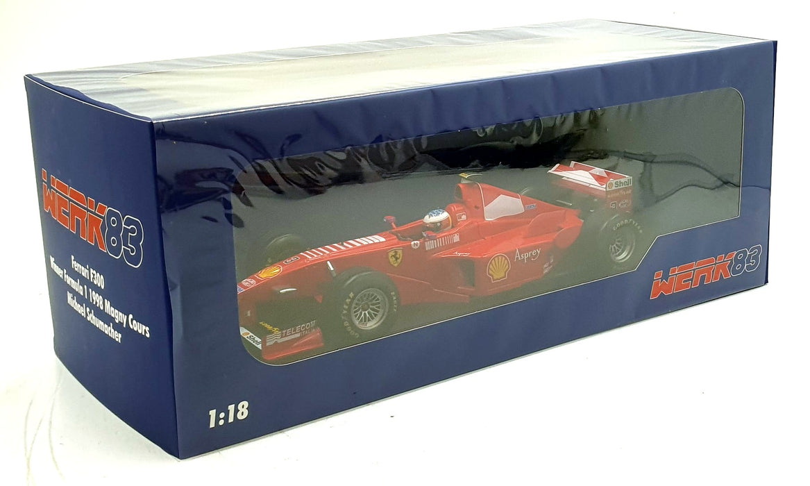 Werk83 1/18 Scale Diecast  W18033004 - Ferrari F300 F1 1998 - Schumacher