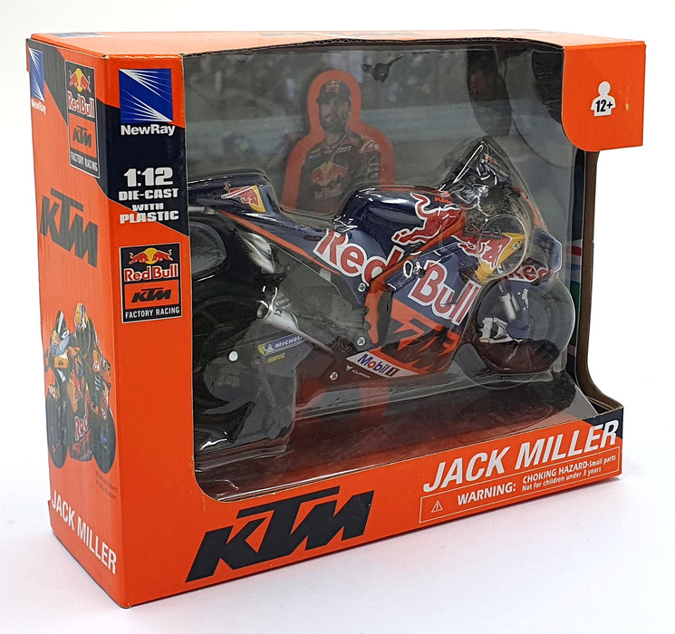 New Ray 1/12 Scale Diecast 58393 - KTM Red Bull Motorbike - Jack Miller