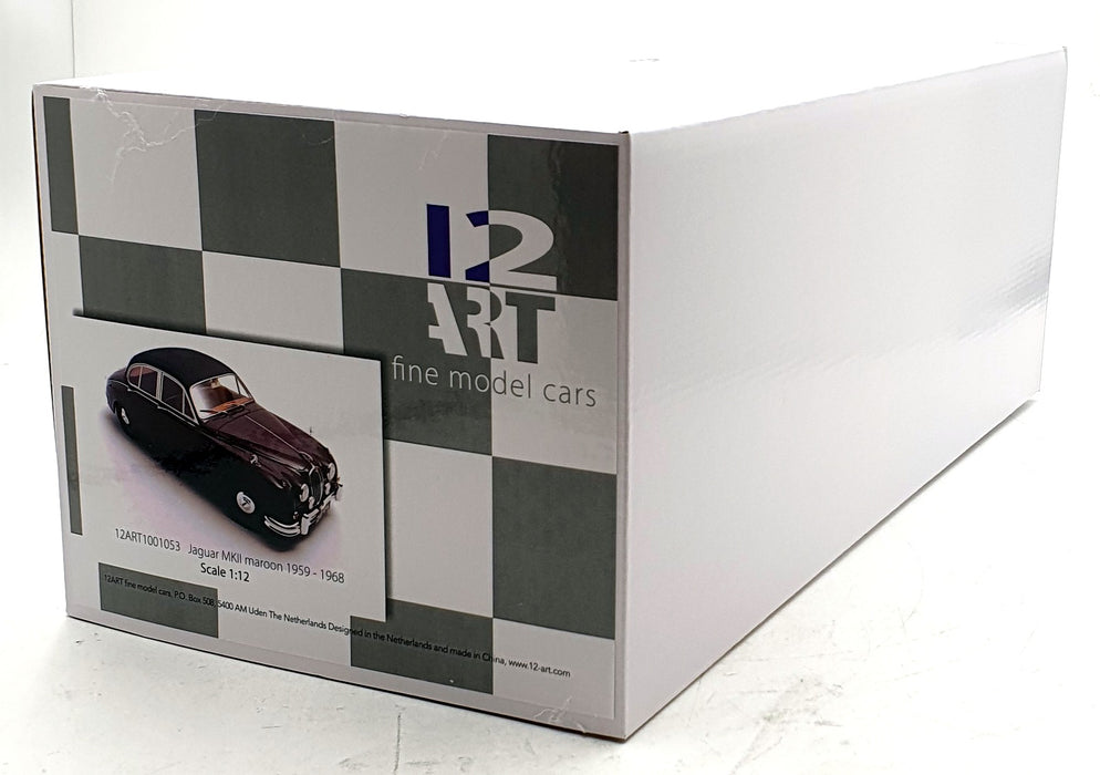 12 Art 1/12 Scale Resin 12ART1001053 - 1959-1968 Jaguar MKII - Maroon