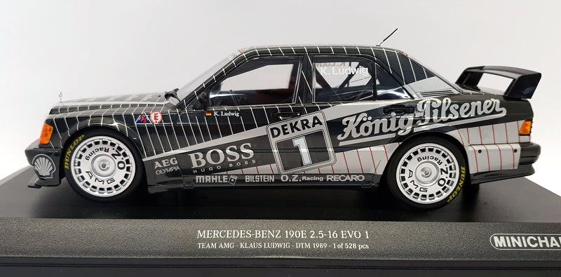 Minichamps 1/18 Scale 155 893601 -Mercedes Benz 190E 2.5-16 EVO 1 #1 Team AMG