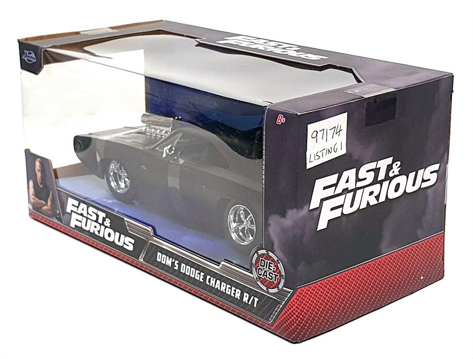 Jada 1/24 Scale Diecast 97174 - Fast & Furious Dom's Dodge Charger R/T - Black