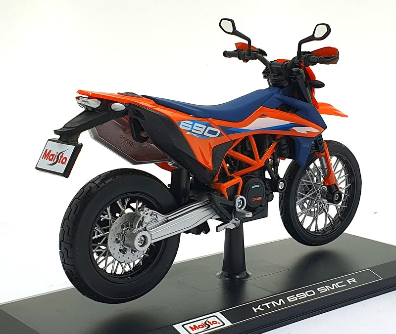 Maisto 1/12 Scale Diecast 32727 - KTM 690 SMC R Motorbike Orange/Blue