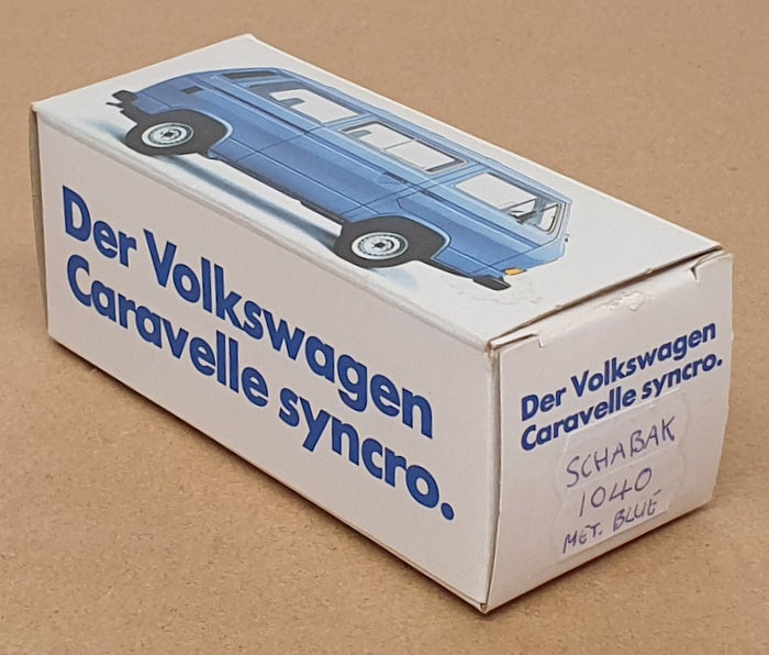 Schabak 1/43 Scale 1040 - VW Volkswagen Caravelle Syncro Minibus - Met. Blue