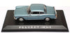 Norev 1/43 Scale Diecast 474434 - Peugeot 404 Coupe - Met. Lt. Blue