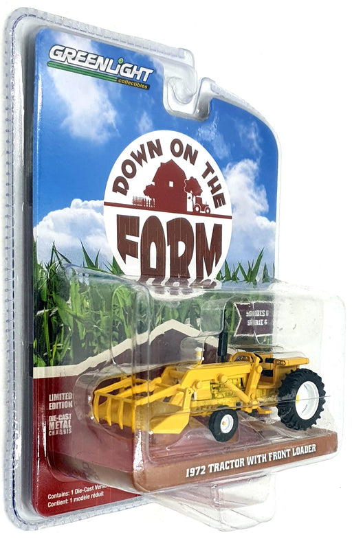 Greenlight 1/64 Scale 48060 - 1972 Tractor with Front Loader - Yellow
