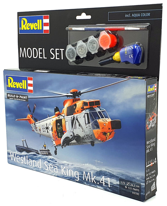 Revell 1/72 Scale Model Kit 03785 Westland Sea King Mk.41 Helicopter Paint/Glue