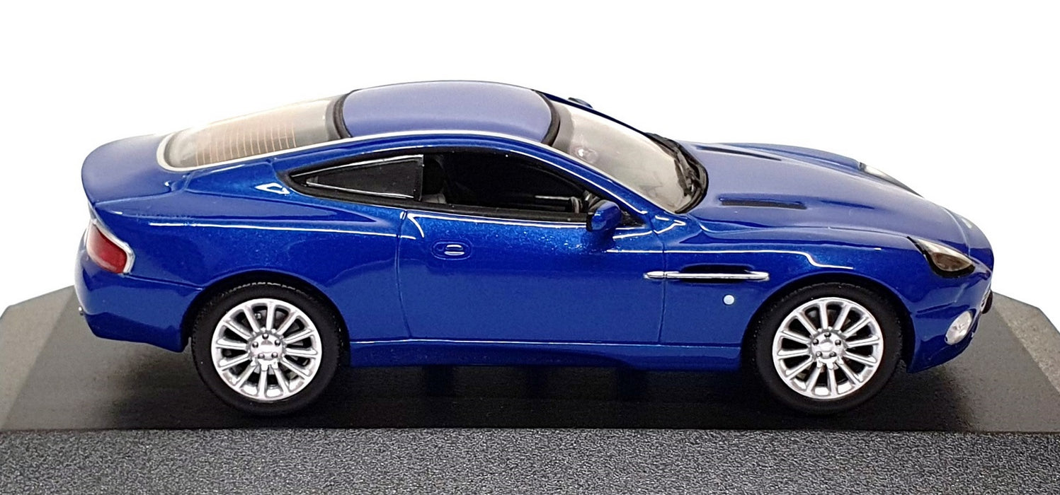 Minichamps 1/43 Scale 400 137225 - 2002 Aston Martin Vanquish - Met. Blue