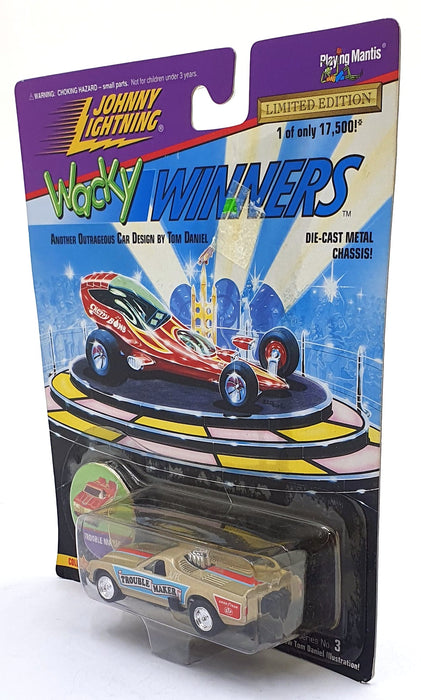 Johnny Lightning 1/64 Scale 301-03 - Wacky Winners Trouble Maker - Gold