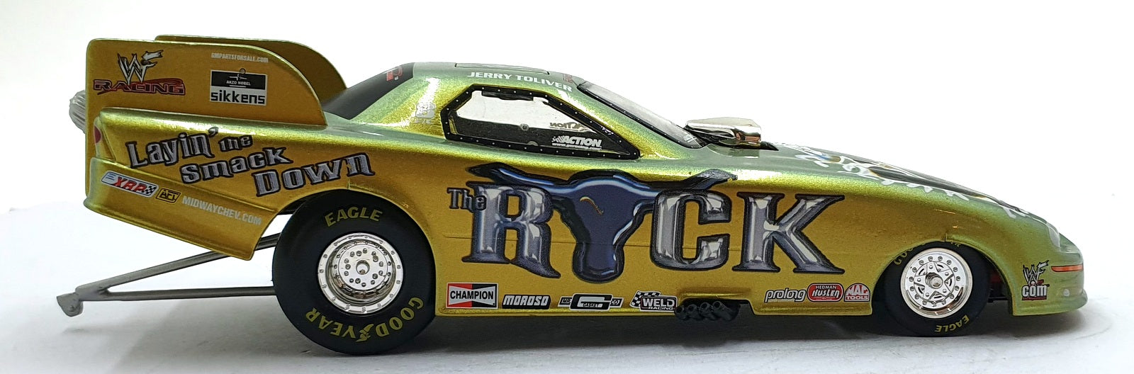 Action 1/24 Scale 100213 Chevrolet Funny Car Dragster WWF/The Rock - Toliver