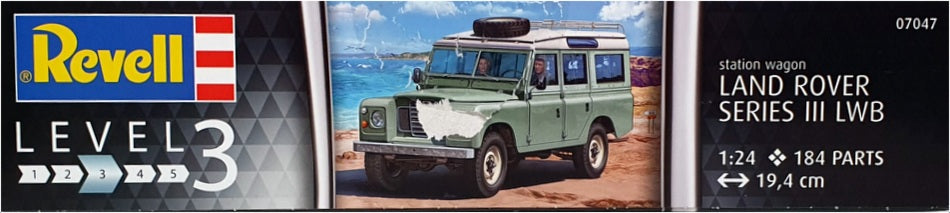 Revell 1/24 Scale Unbuilt Model Kit 07047 - Land Rover Series III LWB