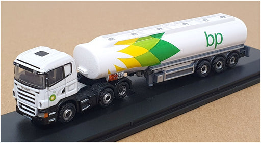 Oxford Diecast N Gauge NSHL01TK - Scania Highline Tanker Truck BP - White