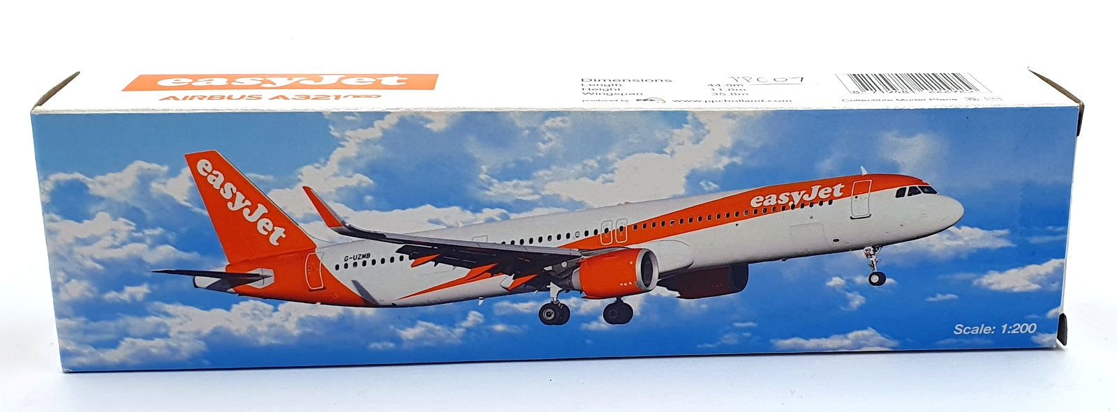PPC 1/200 Scale Snap Together Model PPC07 - Airbus A321 Easy Jet