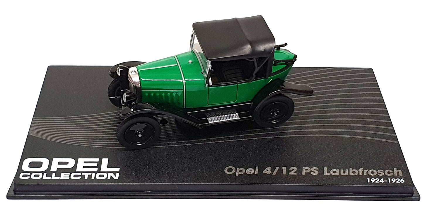 Altaya 1/43 Scale Diecast 71025A - 1924-26 Opel 4/12 PS Laubfrosch - Green